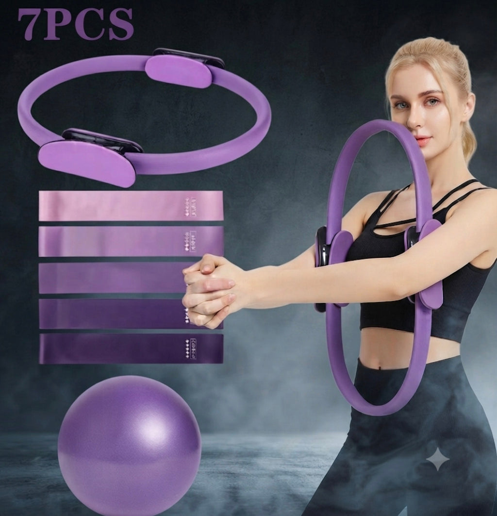 Pilates Starter Set — Ring, Ball, Bands & Strap