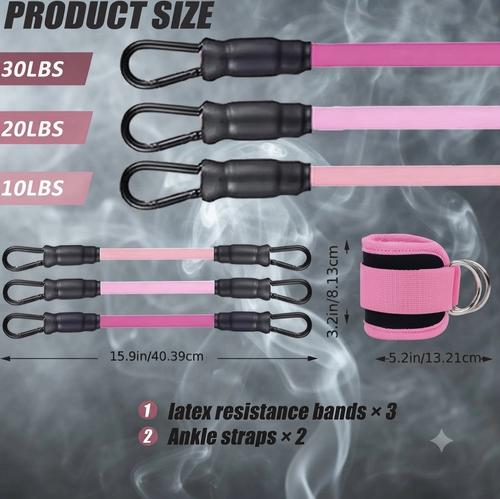 Fabric Resistance Bands — Non-Slip, Graded Strengths