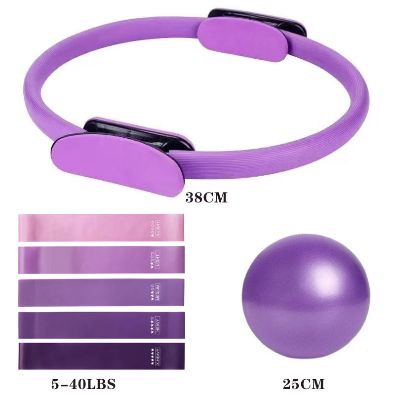Pilates Starter Set — Ring, Ball, Bands & Strap