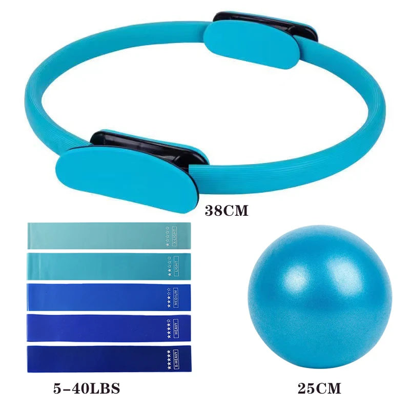 Pilates Starter Set — Ring, Ball, Bands & Strap