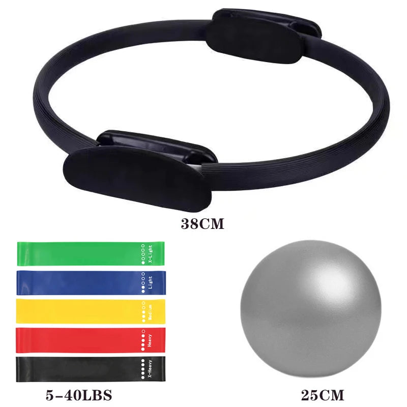 Pilates Starter Set — Ring, Ball, Bands & Strap
