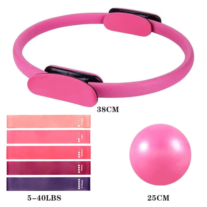 Pilates Starter Set — Ring, Ball, Bands & Strap